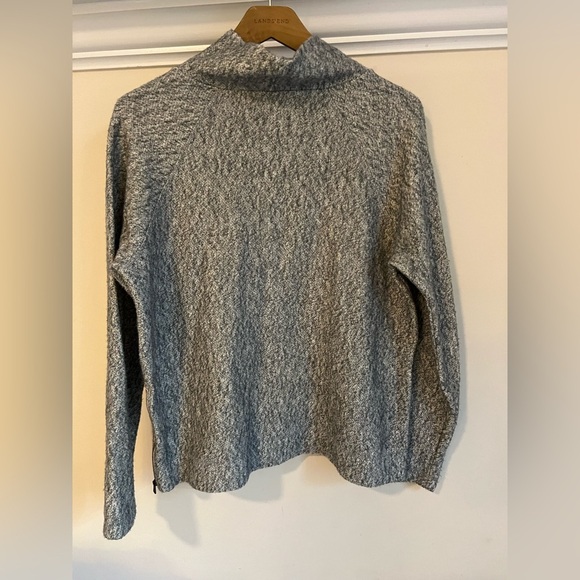 LILLA P LONG SLEEVE BOXY MOCK NECK SWEATER TOP - Picture 2 of 5